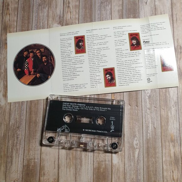 Alabama Cheap Seats 1993 Country Music Cassette Tape Album RCA Vintage Cowboy - Picture 3 of 3
